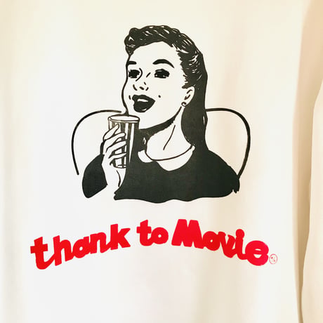 受注商品：thank to Movieスウェット（S/M/XL) ※ 1か月〜1か月半か月発送予定