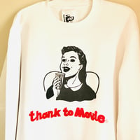 受注商品：thank to Movieスウェット（S/M/XL) ※ 1か月〜1か月半か月発送予定