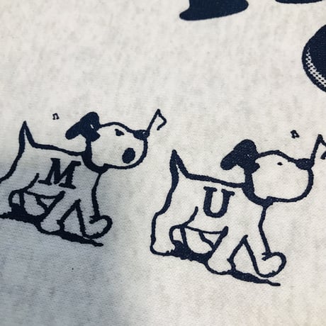 受注商品：SING!DOG!チェックパッチ　裏起毛スウェット（M/XL)※1ヶ月〜1ヶ月半かかります。