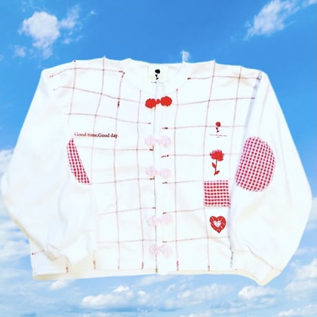 ＜受注商品＞推し活におすすめ！thank to リメイク スウェットカーディガンA（ONE SIZE) ※1か月〜1か月半かかります
