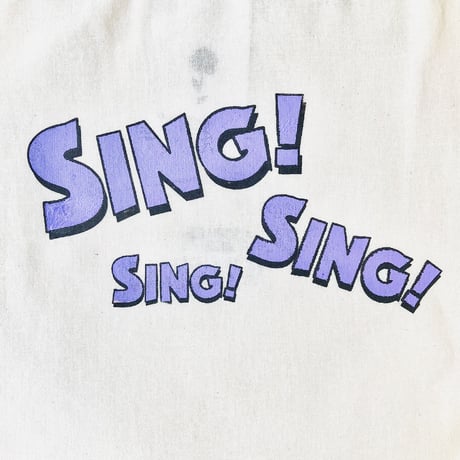 〜5/16まで！¥1100！受注: SING!SING!SING!Tシャツ(S/M/XL)  &トートセット※5/25〜6/15発送予定です。  ※土日、祝日含まず