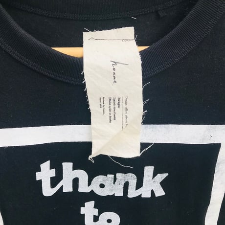 ＜Thank to Book  Tシャツ  Mサイズ　ブラック＞