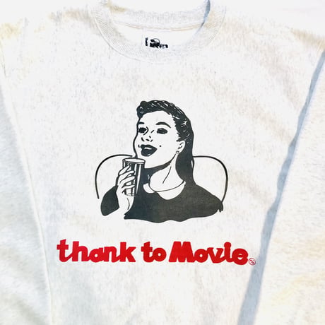 thank to Movie裏起毛スウェット（M)