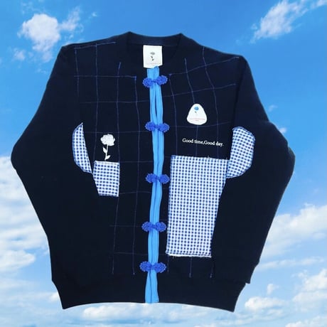 受注商品：文庫が入るポケット付きリメイク スウェットカーディガンB（S/M/XL) ※1か月〜1か月半かかります