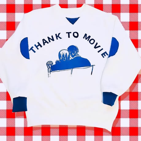 thank to Movieフロッキー文字/リブリメイクスウェット（裏パイル）（M)  ※※営業２〜４日発送
