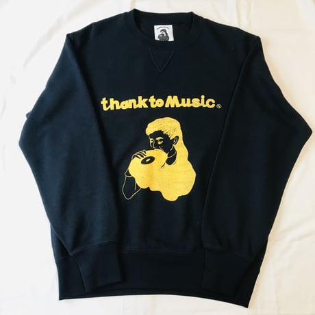 受注商品(〜1/10):thank to MusicスウェットB　(S/M/XL)