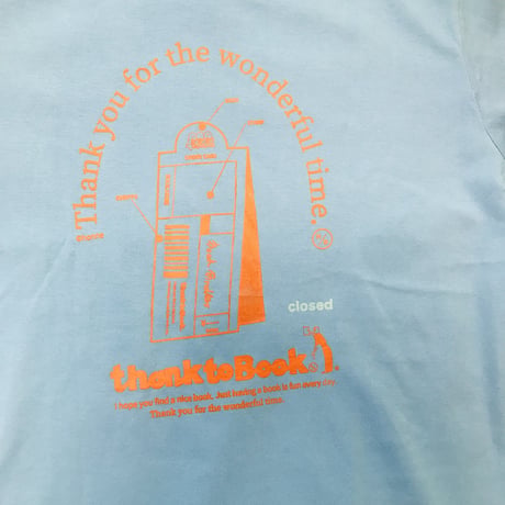 thank to Book蓄光ワンポイントTシャツ  BookStore  Blue Ver. (M)