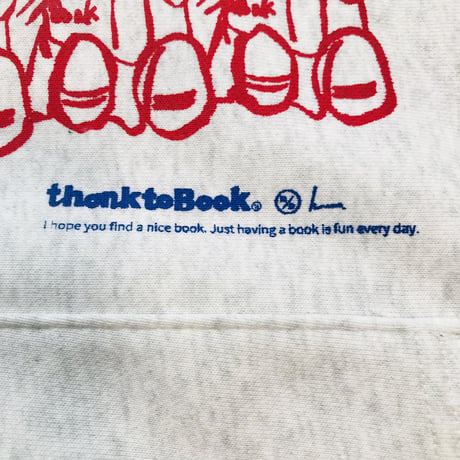 thank to Book裏起毛パーカー（M/XL) ※翌週金曜発送