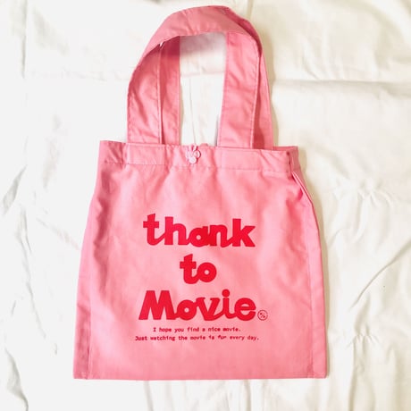 受注商品：thank to Movieトート（pink)※来年1/9〜1/21発送※土日含まず