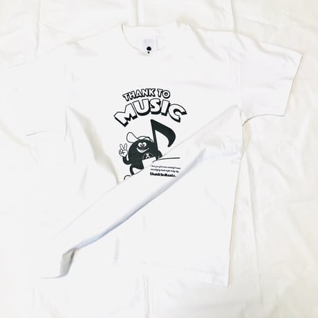 受注商品:thank to Music（musical noteA）Tシャツ(S/M/XL)