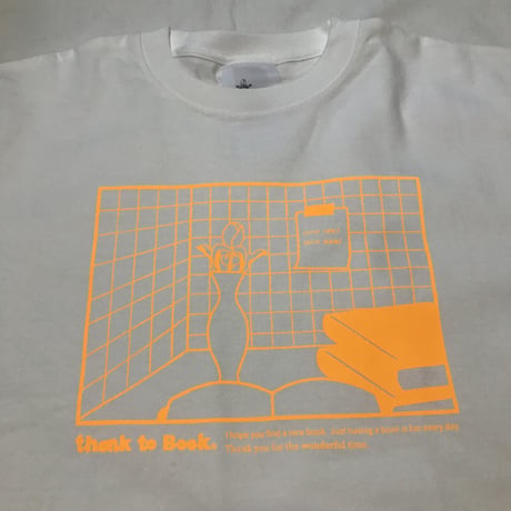 本のある生活Tシャツ（蛍光オレンジ)(S/M/XL)※翌々週の金曜日