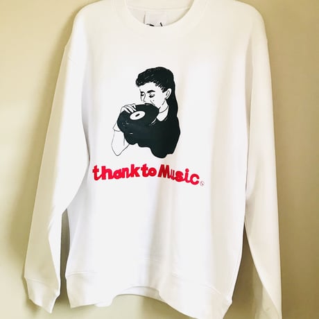 受注商品：thank to Music スウェット（S/M/XL )※1か月〜1か月半発送予定