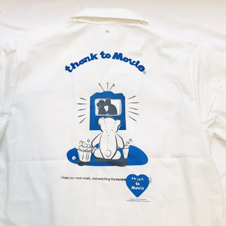 Movie Bearリメイクオープンカラーシャツ（S)※営業2〜４日で発送！
