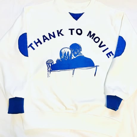 thank to Movieフロッキー文字/リブリメイクスウェット（裏パイル）（M)  ※※営業２〜４日発送