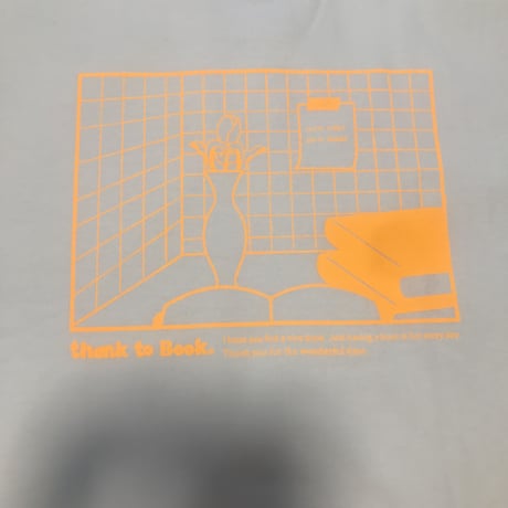 本のある生活Tシャツ（蛍光オレンジ)(S/M/XL)※翌々週の金曜日