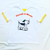 受注商品：SING!DOG!リメイクTシャツ（リンガー風）（S/M/XL) ※8/31〜9/16発送予定