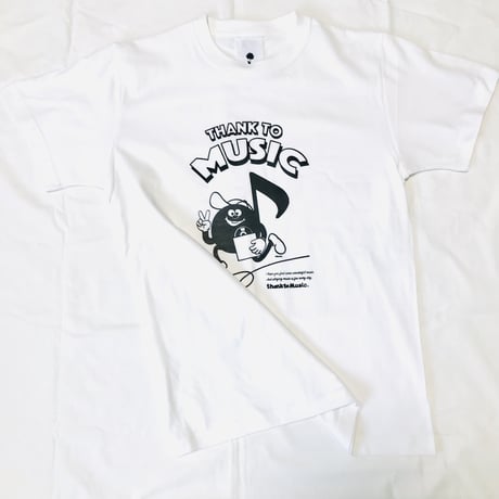 受注商品:thank to Music（musical noteA）Tシャツ(S/M/XL)