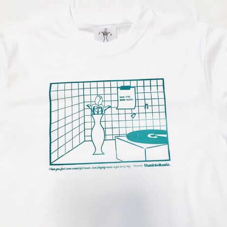 受注商品: 音楽のある生活Tシャツ（Green)(S/M/XL)※翌々週の金曜日