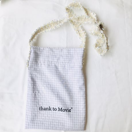 残り1点！thank to Movie、Music、Book巾着リメイクバッグ