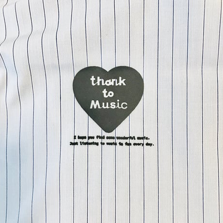 thank to Music バッグ（ストライプ）