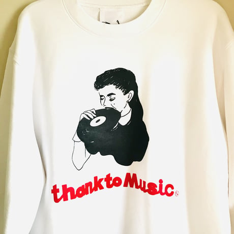 受注商品：thank to Music スウェット（S/M/XL )※1か月〜1か月半発送予定
