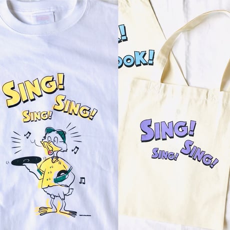 〜5/16まで！¥1100！受注: SING!SING!SING!Tシャツ(S/M/XL)  &トートセット※5/25〜6/15発送予定です。  ※土日、祝日含まず