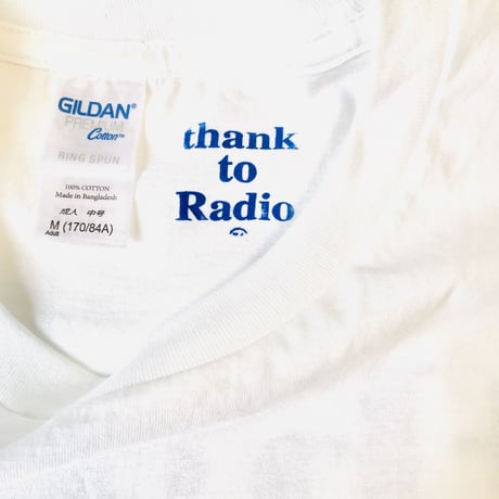 受注商品：thank to Radio Tシャツ(M/XL)※営業8〜10日発送の間に発送予定です。※土日、祝日含まず