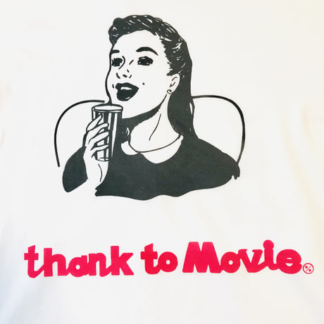 受注商品:thank to MovieTシャツ＆シール付き(S/M/XL ※1ヶ月〜1ヶ月半頂きます。)