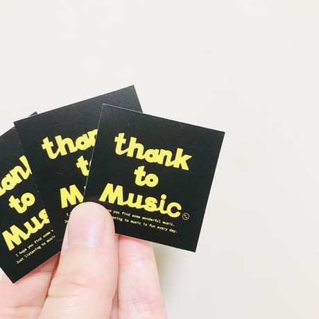 thank to Ｍusicステッカー （３枚セット）