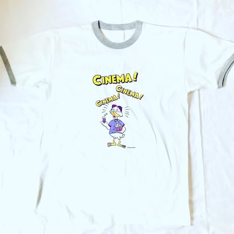 受注商品：CINEMA! CINEMA! CINEMA!リンガーTシャツ（S/M/XL)※営業6〜8日発送