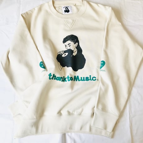 受注商品:thank to Musicスウェット(S/M/XL) ※2024/2/10〜2/19発送※土日祝日含まず