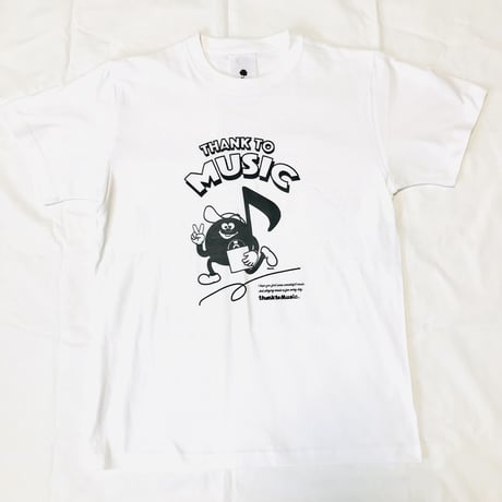 受注商品:thank to Music（musical noteA）Tシャツ(S/M/XL)