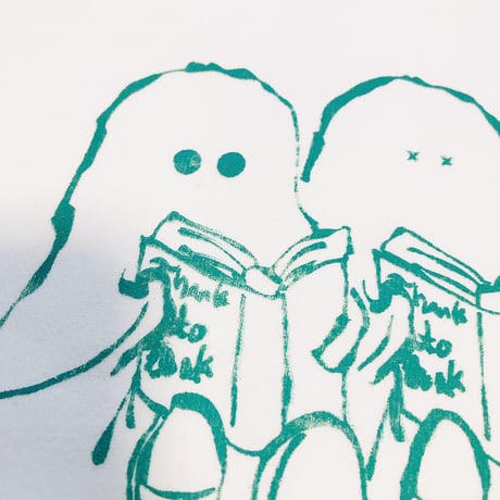 thank to Bookフロッキー文字/リブリメイクスウェット（裏パイル）（M)  ※※営業２〜４日発送