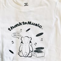 Music BearロンT(white）XLサイズ