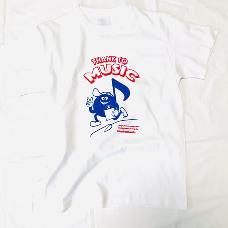 受注商品:thank to Music（musical noteC）Tシャツ(S/M/XL)