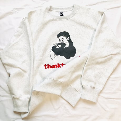受注商品：thank to Music裏起毛スウェット（S)※営業6〜8日発送予定です。