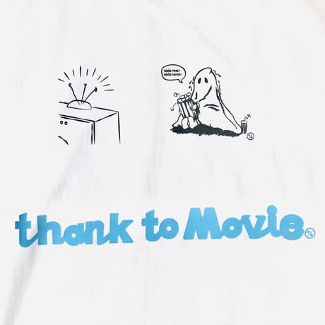 受注商品：Movie ghostTシャツ＆シール付き(S/M/XL)※営業4〜6日で発送！※土日祝日含まず