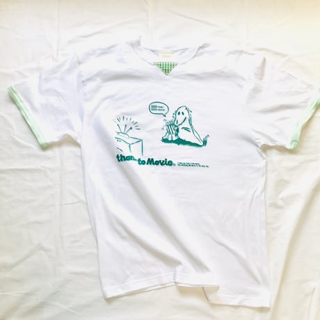 受注商品：Movie ghostリメイクTシャツ（リンガー風）（M/XL) ※8/31〜9/16発送予定