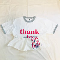 受注:thank to リメイクリンガーTシャツ※1〜2ヶ月発送予定
