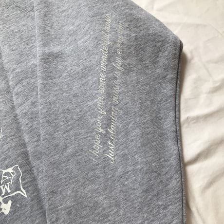 受注商品：thank to Music両面プリントスウェット（XL)※5/25〜6/15発送※土日祝日含まず