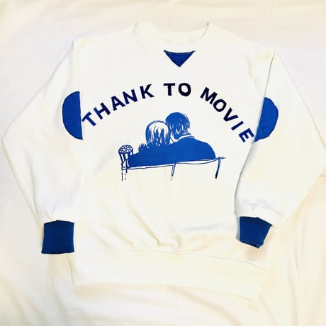 thank to Movieフロッキー文字/リブリメイクスウェット（裏パイル）（M)  ※※営業２〜４日発送