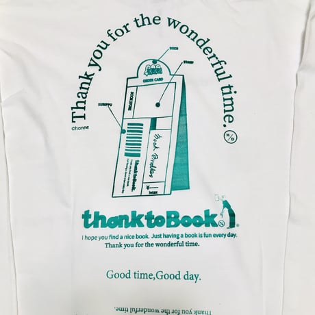12/10まで！¥6600→¥3980！受注商品：thank to BookロンT(BookStore Ver.) (XL) 営業6〜8日を予定しております。）  ※土日祝日含まず