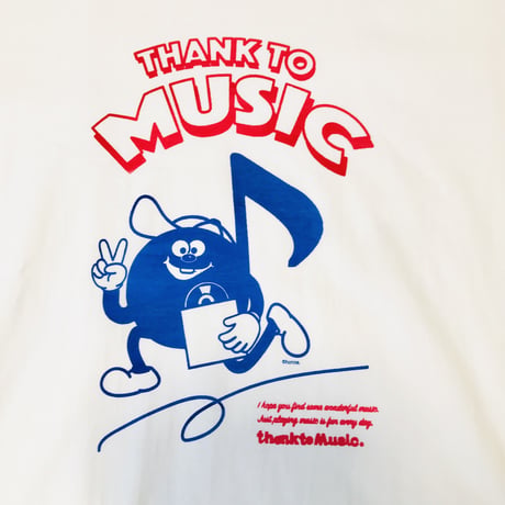 受注商品:thank to Music（musical noteC）Tシャツ(S/M/XL)