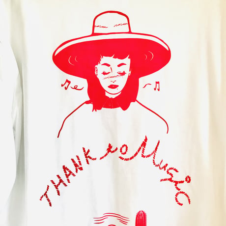 受注商品：thank to MusicロンT（S/M/XL)※特急1週間〜3か月かかります。