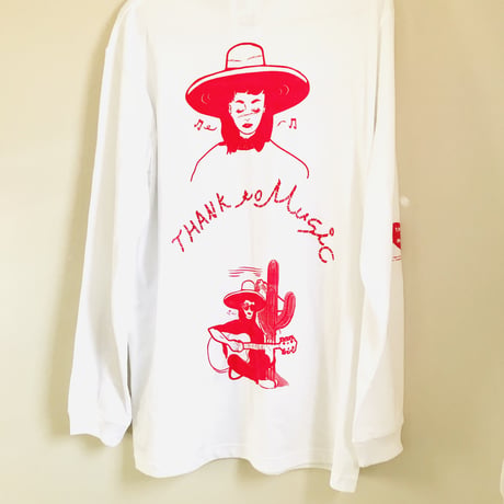 受注商品：thank to MusicロンT（S/M/XL)※特急1週間〜3か月かかります。