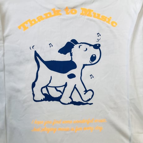 SING!SING!DOG!七分袖 リメイクTシャツ（XL）