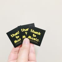 thank to Ｍusicステッカー （３枚セット）