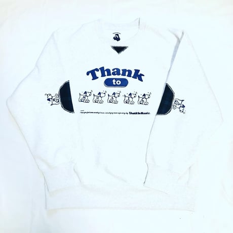 受注商品：SING!DOG!チェックパッチ　裏起毛スウェット（M/XL)※1ヶ月〜1ヶ月半かかります。