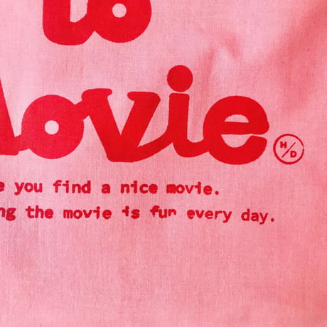 受注商品：thank to Movieトート（pink)※来年1/9〜1/21発送※土日含まず
