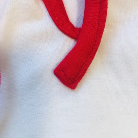 特急！受注商品：thank to ロンT（チャイナ風/リブあり）（M/L/XL)※2週間程度
